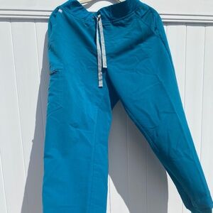 Figs blue size L large jogger scrub bottoms limited edition
